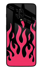 Fire Flames Oneplus 6T Glass Case