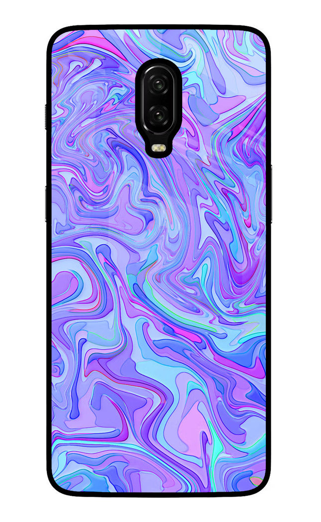 Glitter Oneplus 6T Glass Case Back Cover by Casekaro