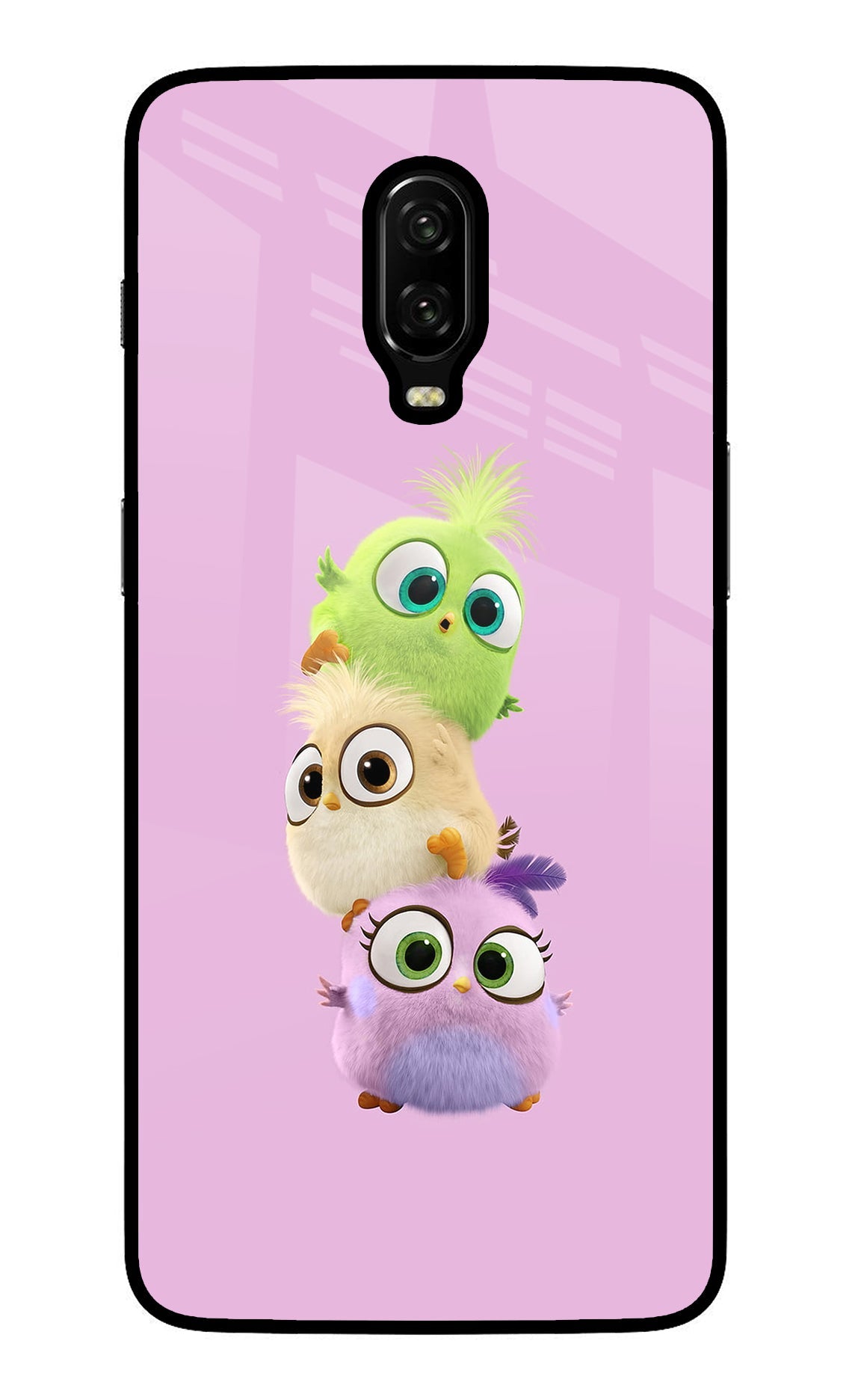 Cute Little Birds Oneplus 6T Glass Case