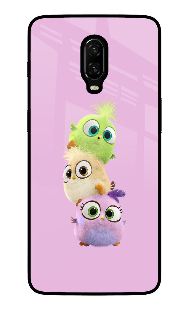 Cute Little Birds Oneplus 6T Glass Case Back Cover by Casekaro