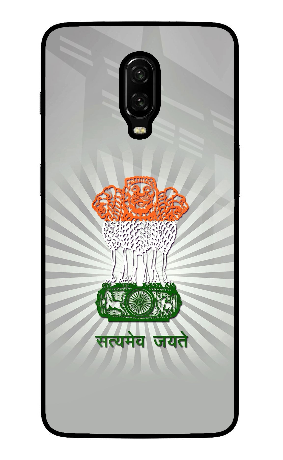 Satyamev Jayate Art Oneplus 6T Glass Case