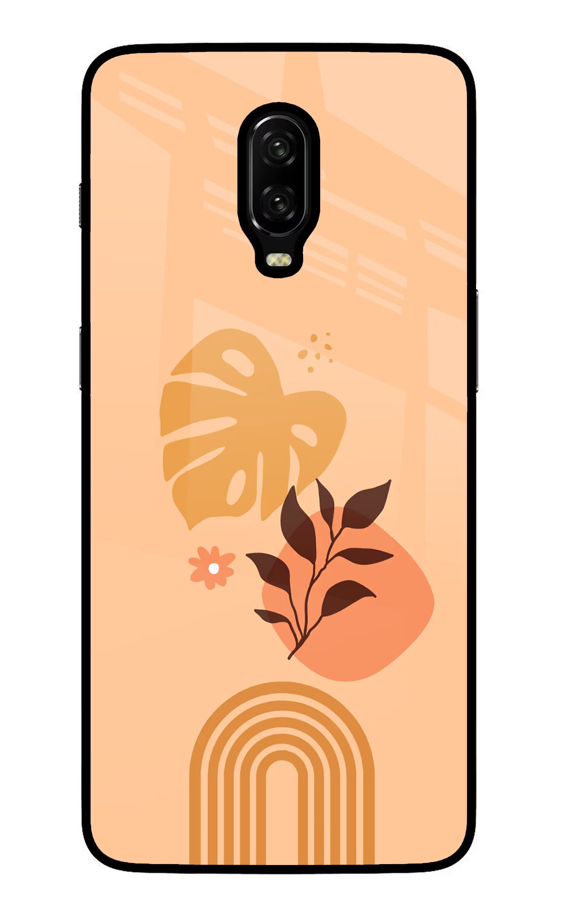 Bohemian Art Oneplus 6T Glass Case Back Cover by Casekaro