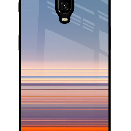 Morning Colors Oneplus 6T Glass Case Back Cover by Casekaro