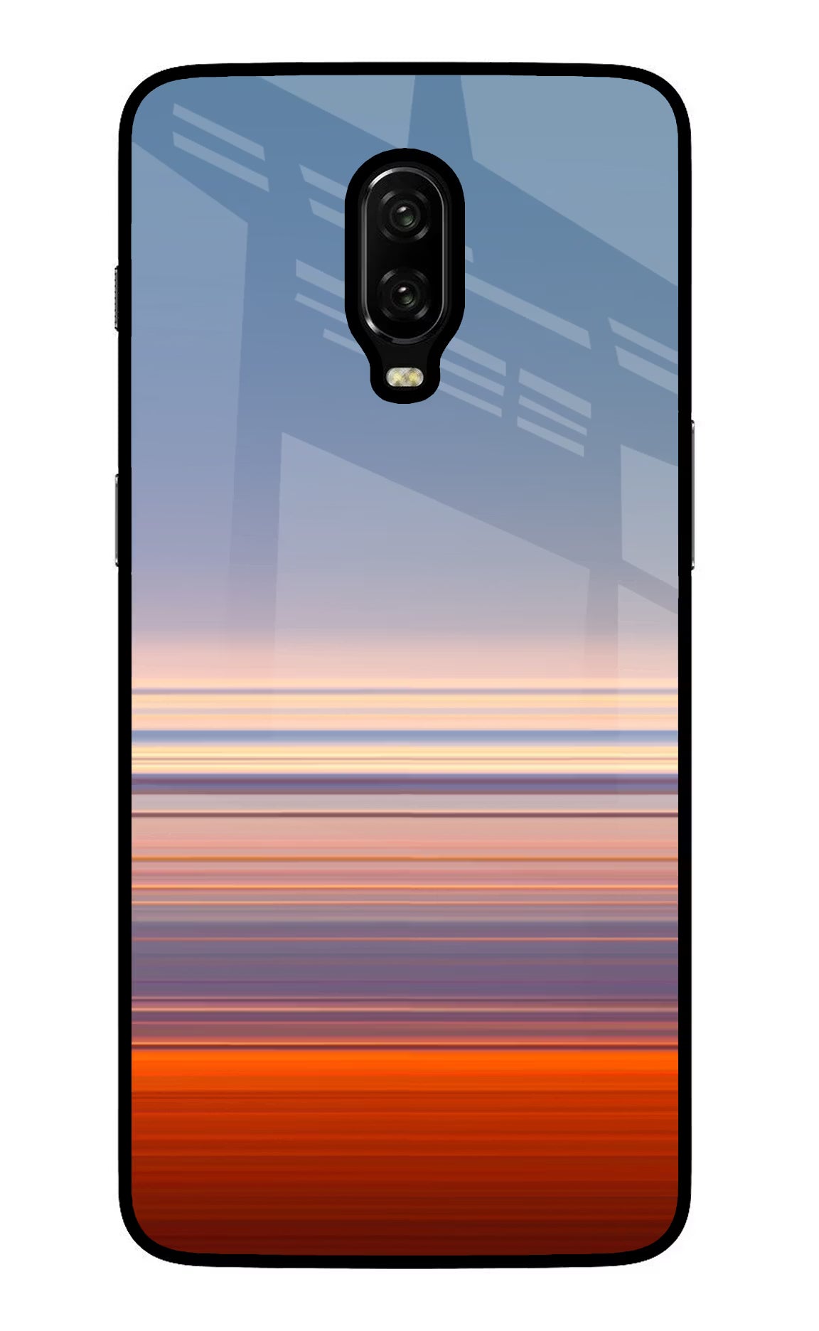 Morning Colors Oneplus 6T Glass Case Back Cover by Casekaro