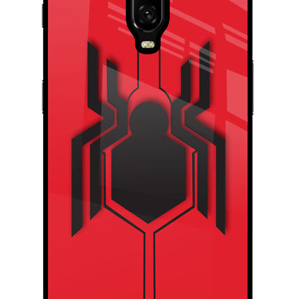 Spider Oneplus 6T Glass Case Back Cover by Casekaro