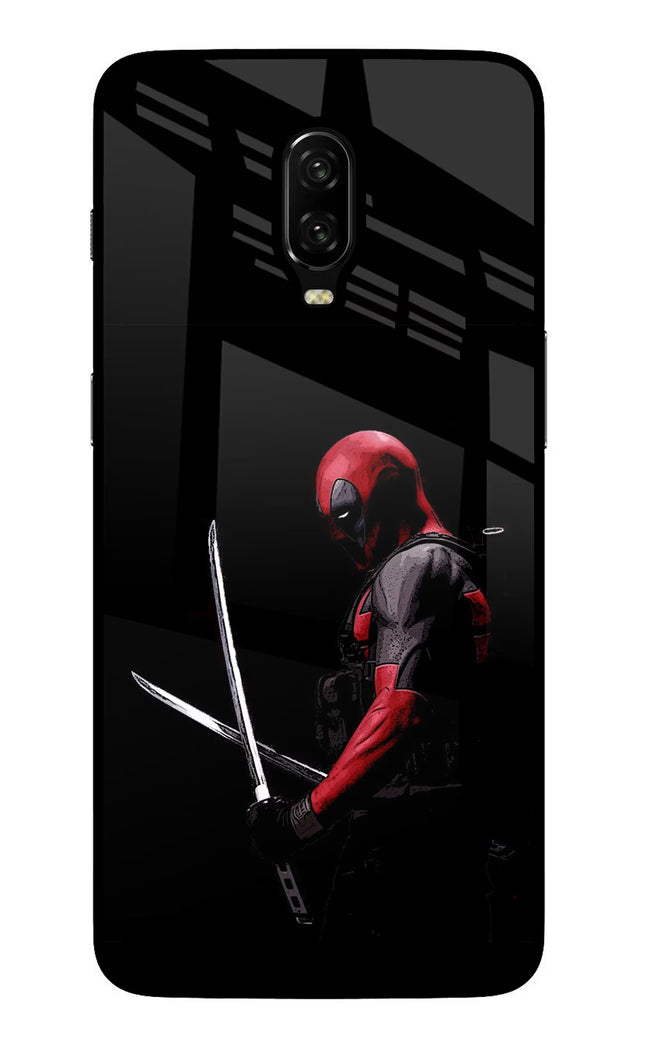 Deadpool Oneplus 6T Glass Case Back Cover by Casekaro