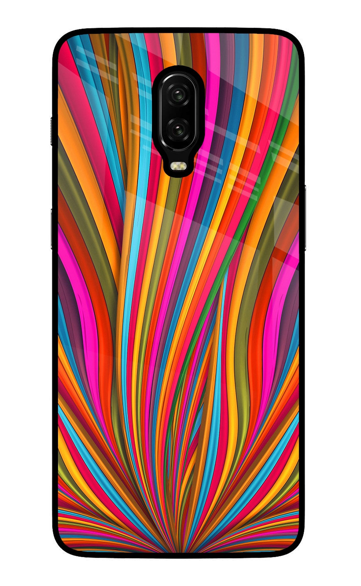 Trippy Wavy Oneplus 6T Glass Case