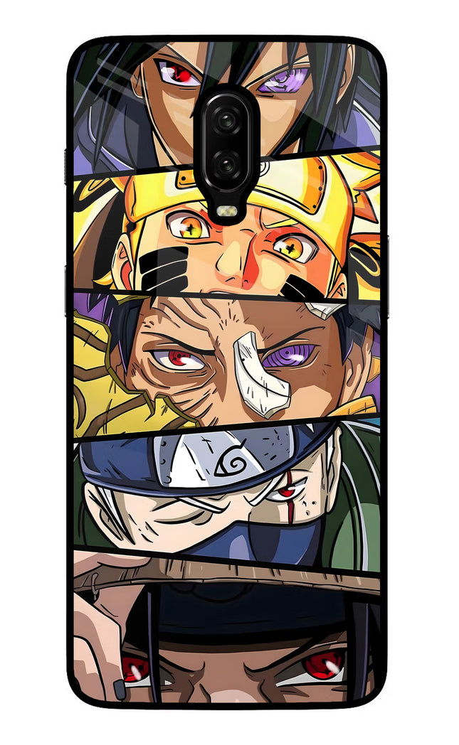 Naruto Character Oneplus 6T Glass Case Back Cover by Casekaro
