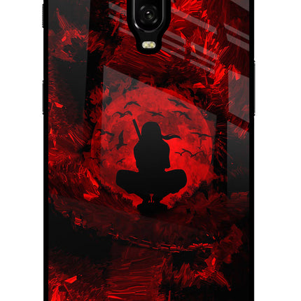 Itachi Uchiha Oneplus 6T Glass Case Back Cover by Casekaro
