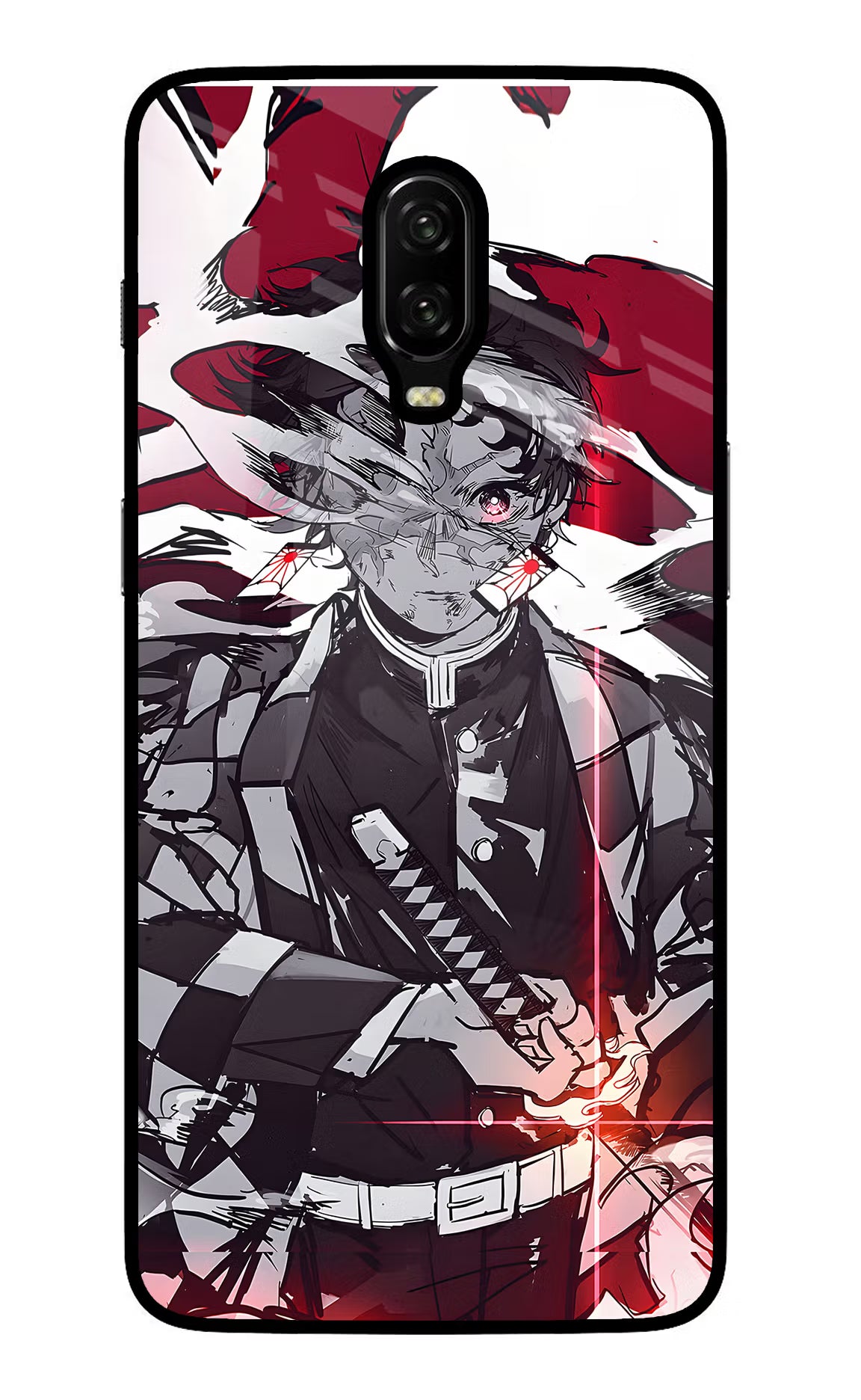 Demon Slayer Oneplus 6T Glass Case Back Cover by Casekaro
