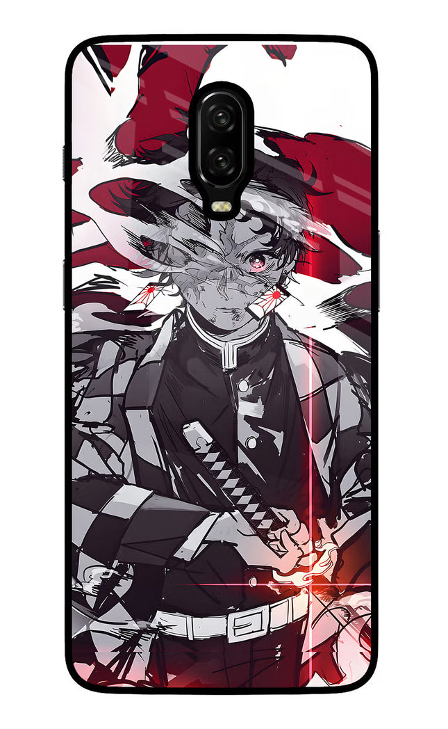 Demon Slayer Oneplus 6T Glass Case Back Cover by Casekaro