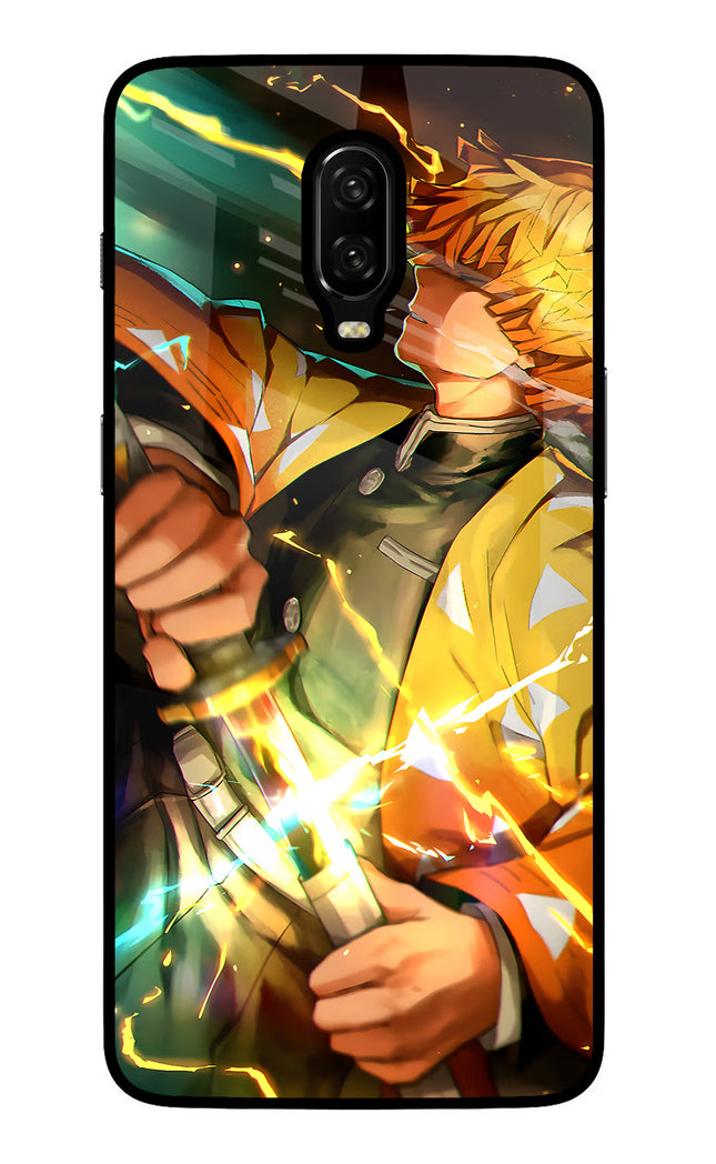 Demon Slayer Oneplus 6T Glass Case Back Cover by Casekaro