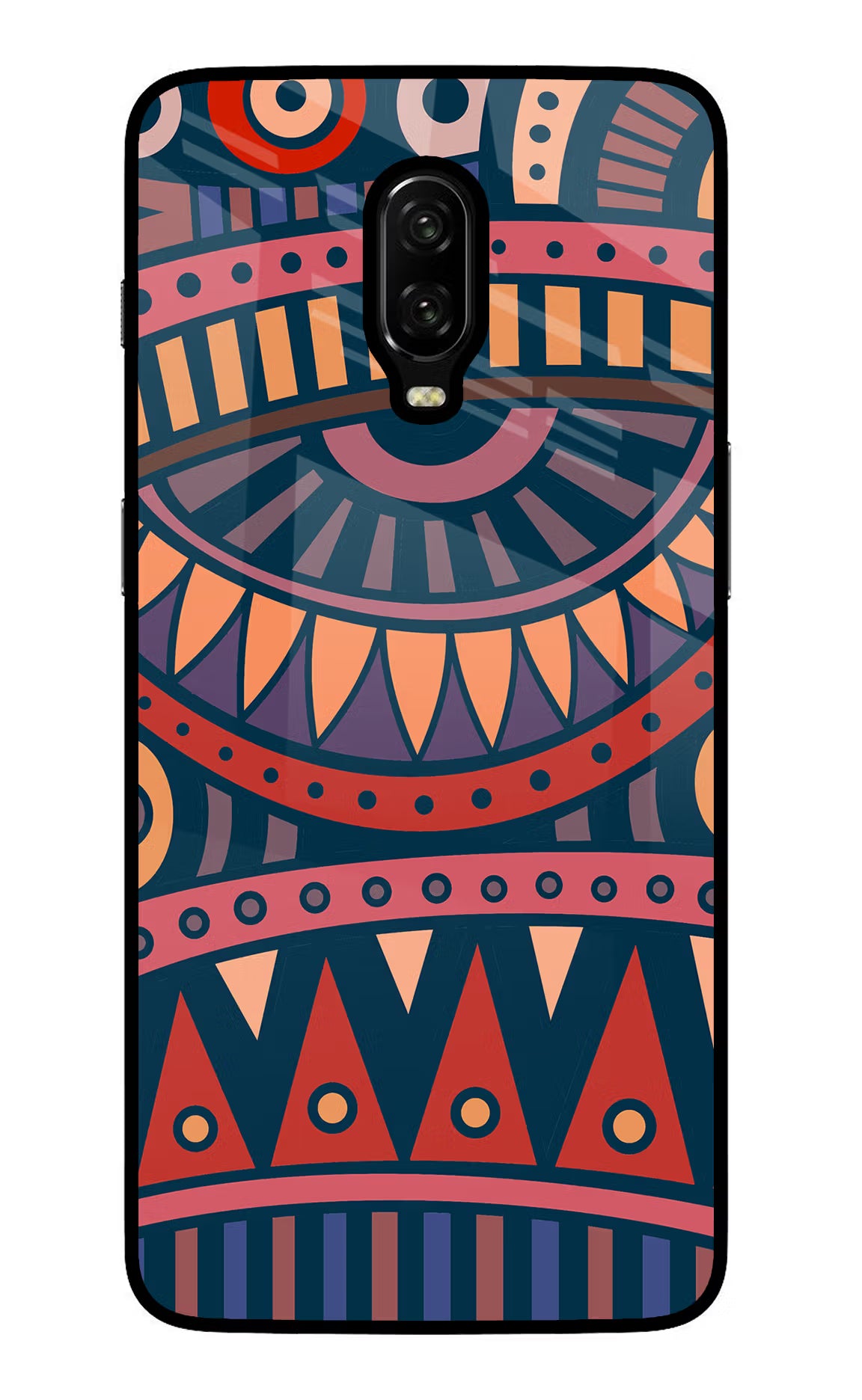 African Culture Design Oneplus 6T Glass Case Back Cover by Casekaro
