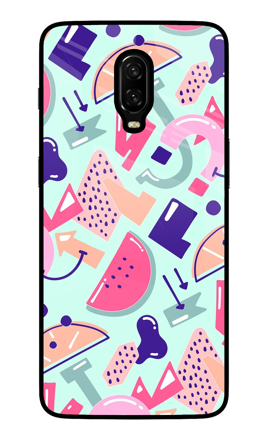 Doodle Pattern Oneplus 6T Back Cover