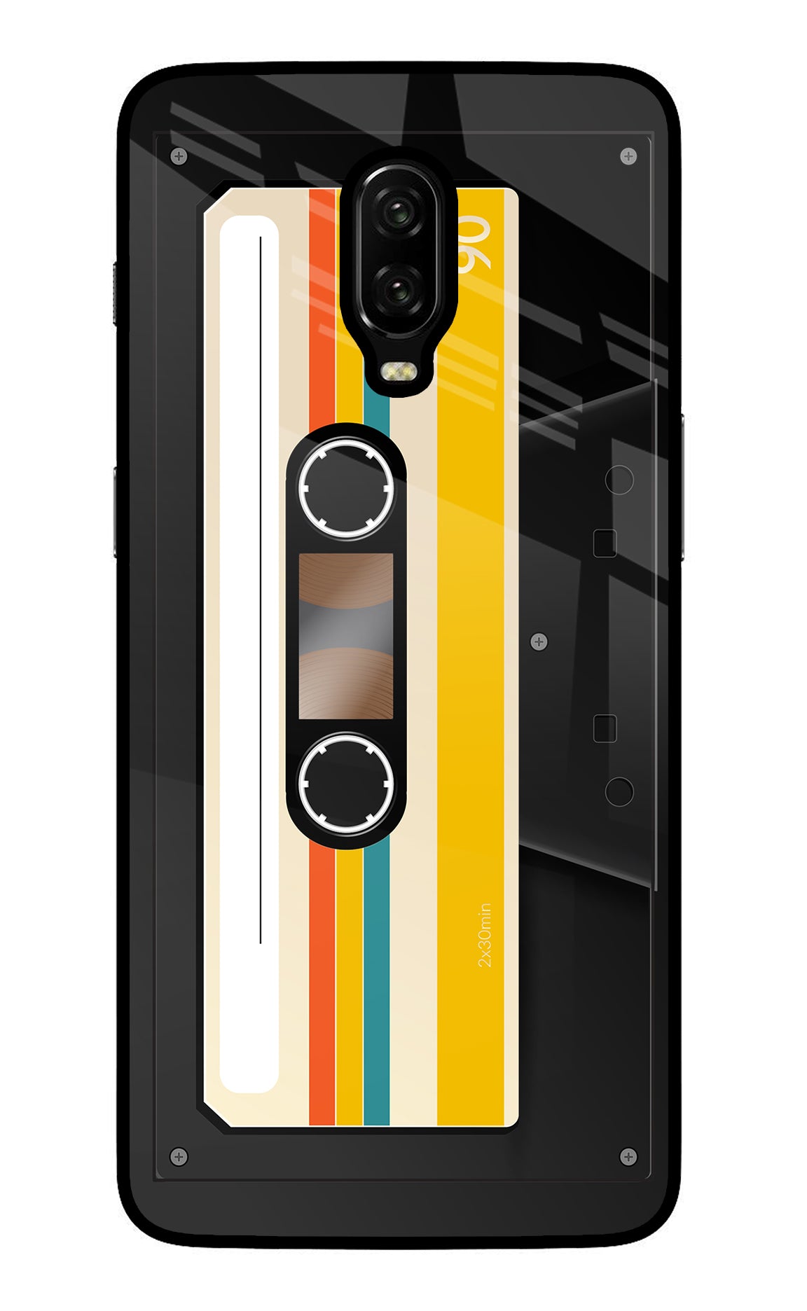 Tape Cassette Oneplus 6T Glass Case