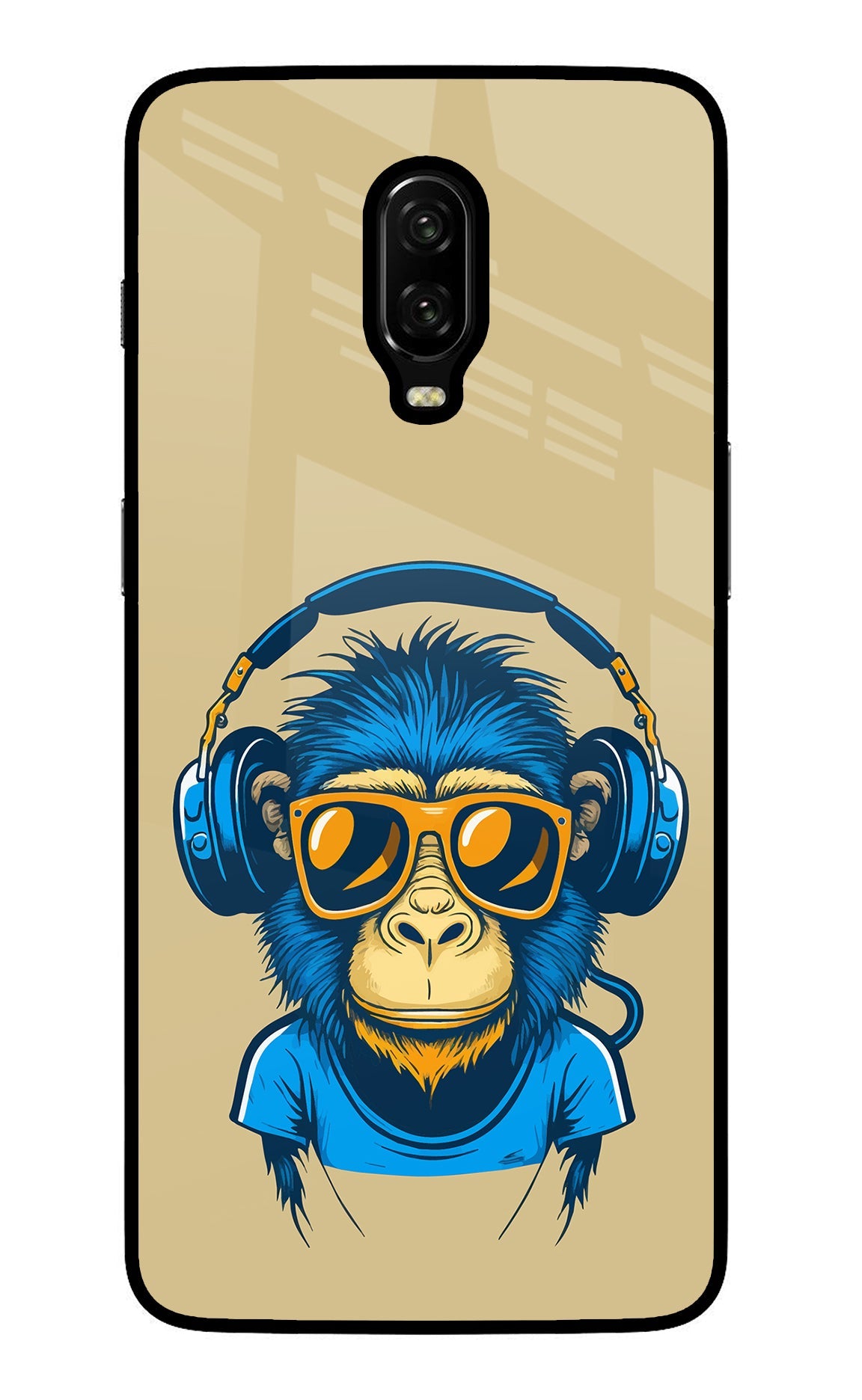 Monkey Headphone Oneplus 6T Back Cover