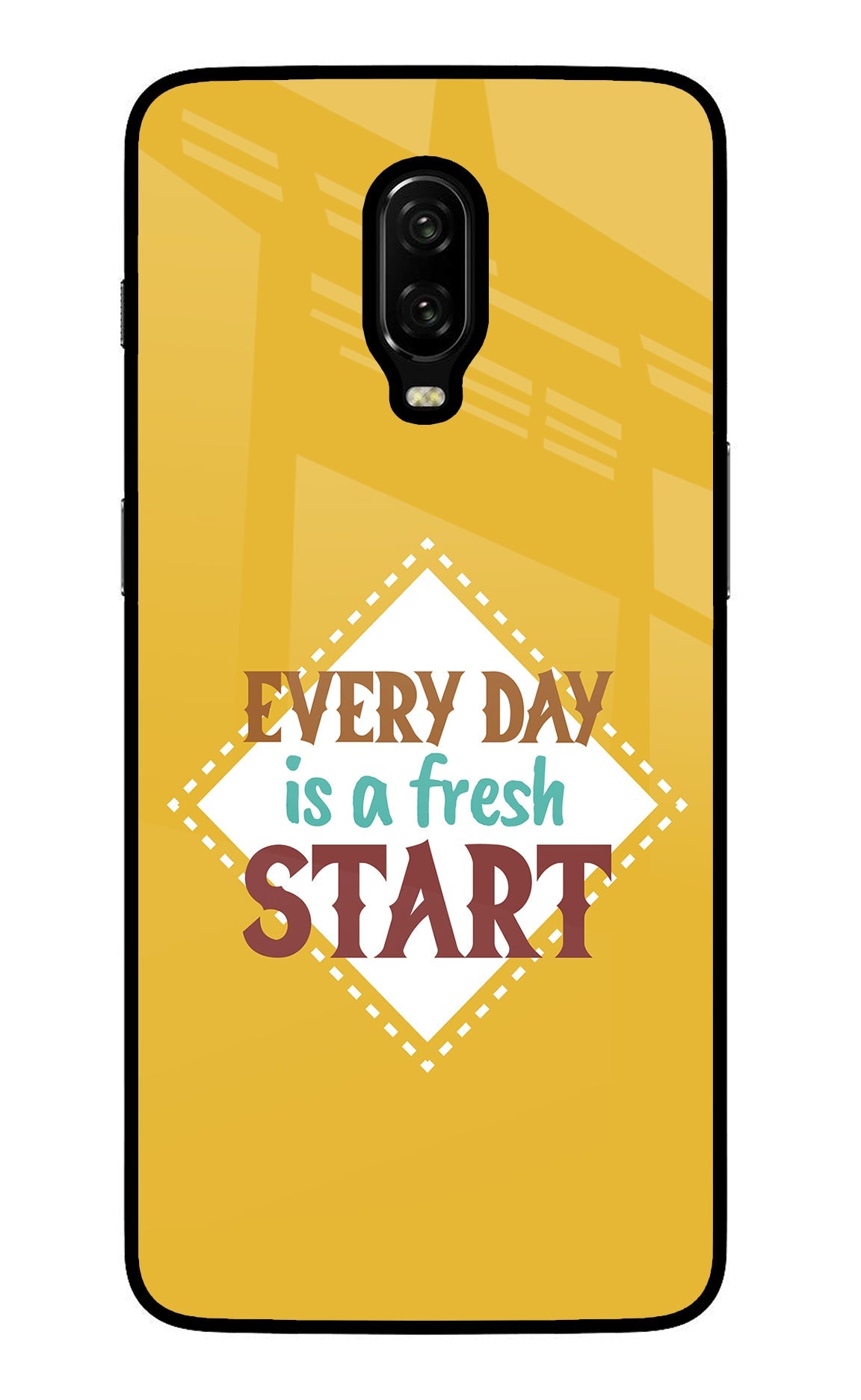 Every day is a Fresh Start Oneplus 6T Glass Case