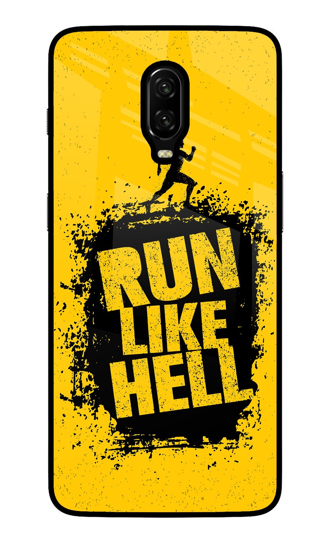 Run Like Hell Oneplus 6T Glass Case