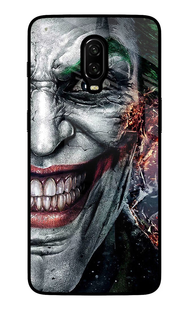 Joker Cam Oneplus 6T Glass Case Back Cover by Casekaro