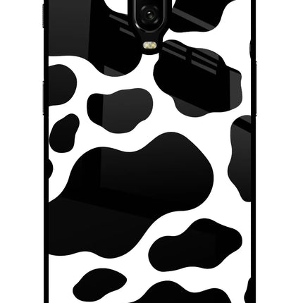 Cow Spots Oneplus 6T Glass Case