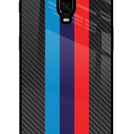 BMW Stripes Pattern Oneplus 6T Glass Case