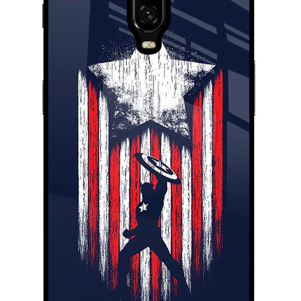 Captain America Marvel Art Oneplus 6T Glass Case