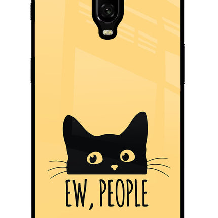 Ew People Catitude Oneplus 6T Glass Case
