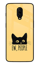 Ew People Catitude Oneplus 6T Glass Case