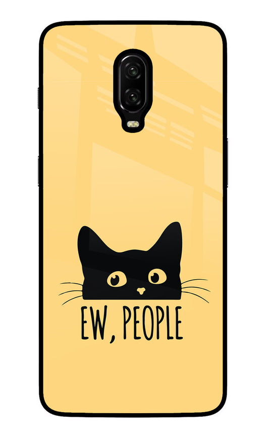 Ew People Catitude Oneplus 6T Glass Case