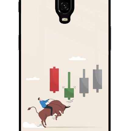 Bull Trading Momentum Oneplus 6T Glass Case