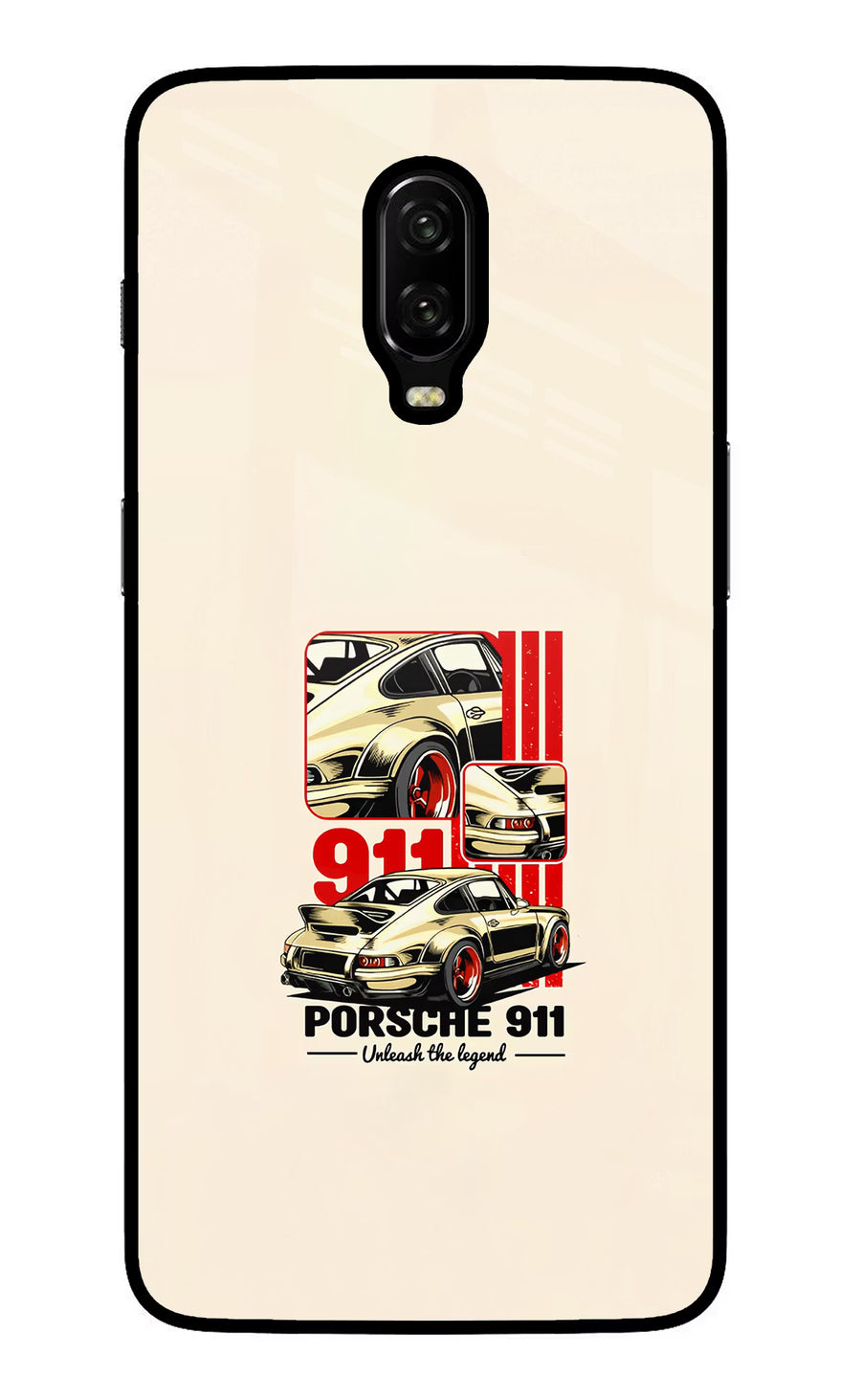 Classic Porsche 911 Oneplus 6T Back Cover, Glass case