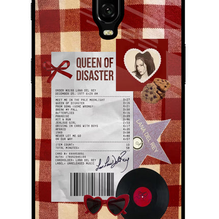Queen of Disaster Oneplus 6T Glass Case