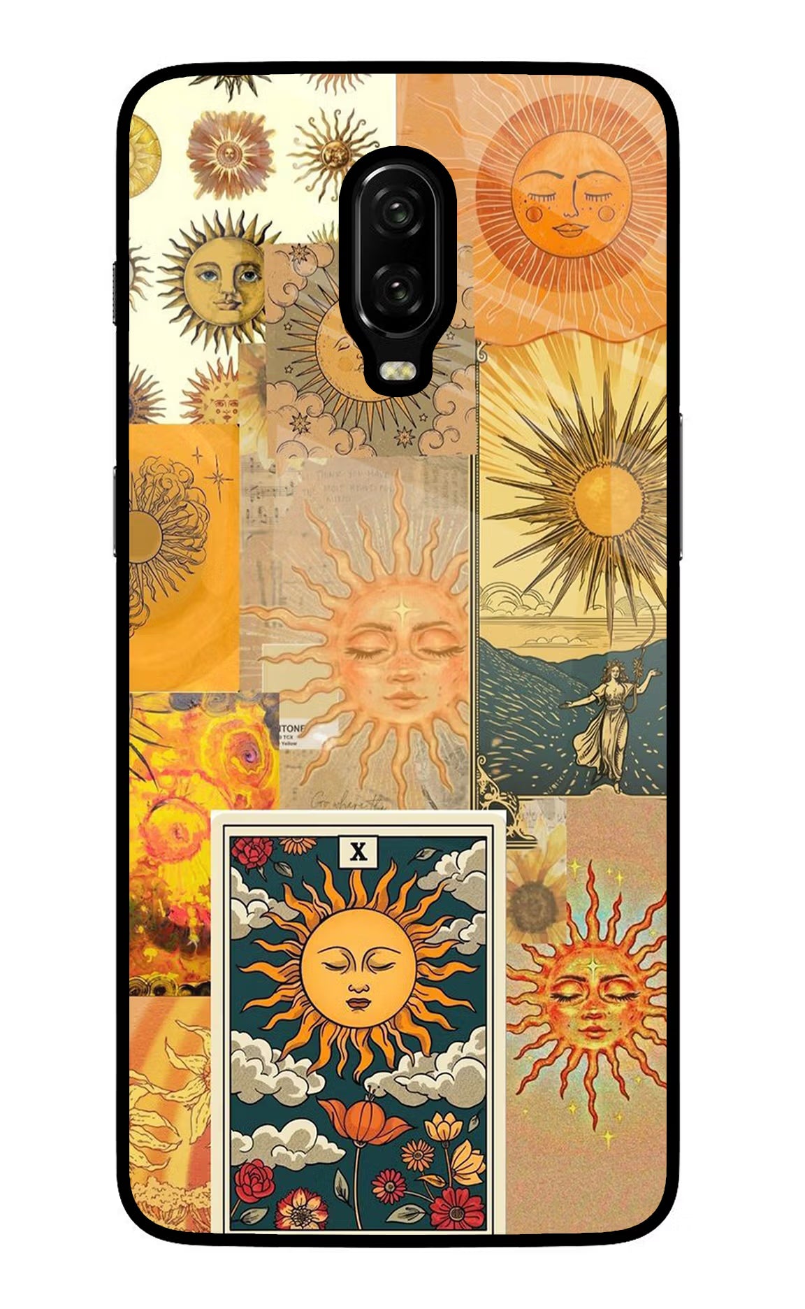 Sun Oneplus 6T Glass Case Back Cover by Casekaro