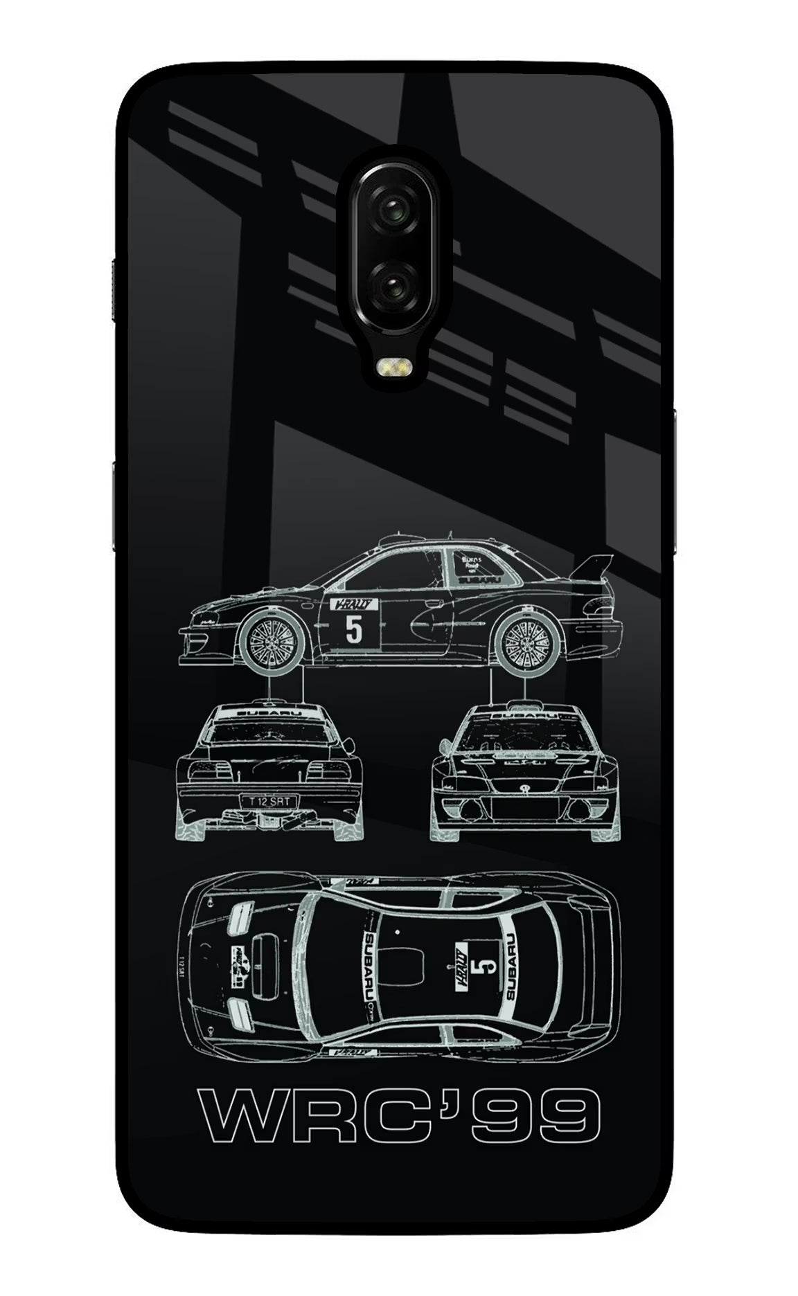 WRC'99 Oneplus 6T Glass Case Back Cover by Casekaro