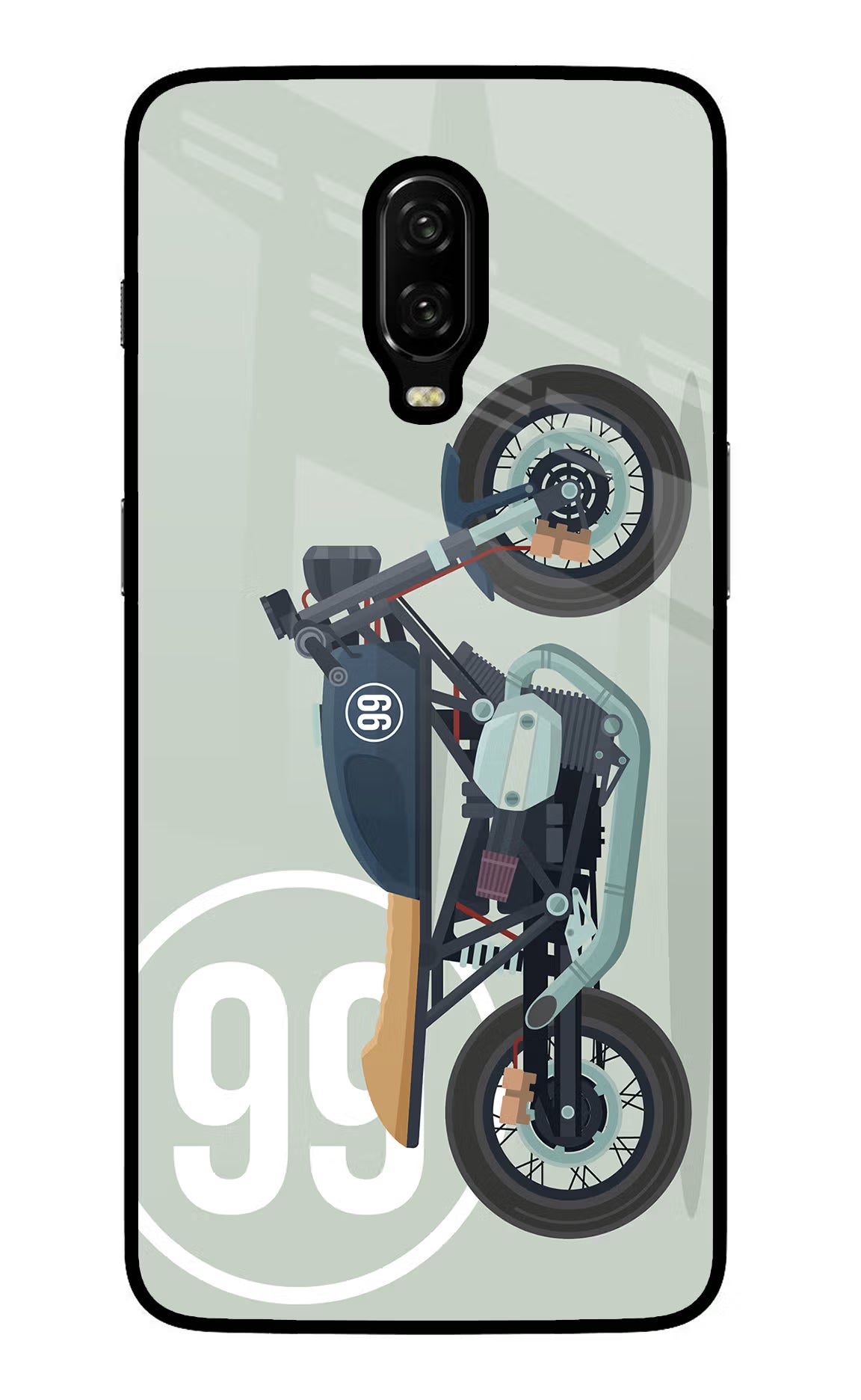 Classic Cafe Racer 99 Oneplus 6T Glass Case