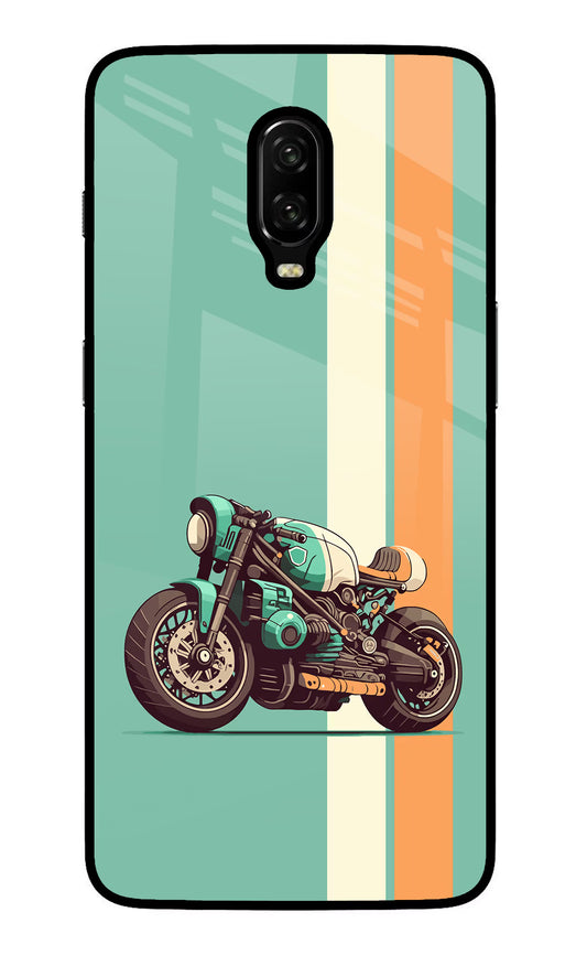 Striped Moto Drift Oneplus 6T Glass Case