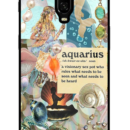 Aquarius Zodiac Oneplus 6T Glass Case