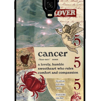 Cancer Zodiac Oneplus 6T Glass Case