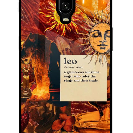Leo Zodiac Oneplus 6T Glass Case