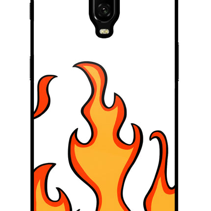 Fired Up – White Oneplus 6T Glass Case