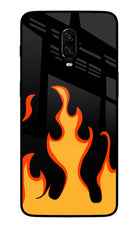 Fired Up – Black Oneplus 6T Glass Case