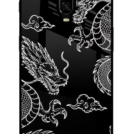 Twin Dragons Oneplus 6T Glass Case