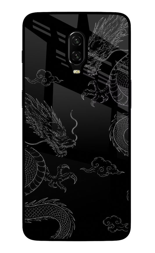 Twin Dragons Oneplus 6T Glass Case