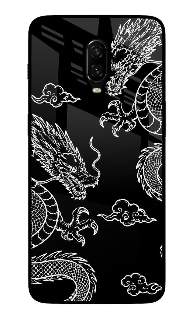 Twin Dragons Oneplus 6T Glass Case