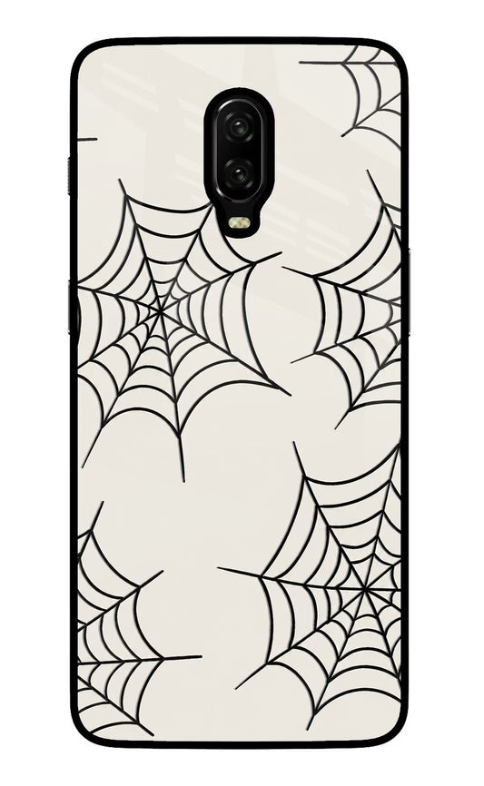 Spider Web Oneplus 6T Glass Case