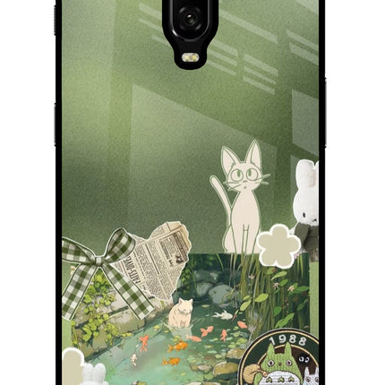 Aesthetic anime Oneplus 6T Glass Case