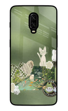 Aesthetic anime Oneplus 6T Glass Case