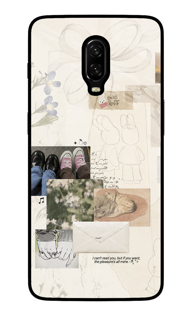 Soft Aesthetic Oneplus 6T Glass Case
