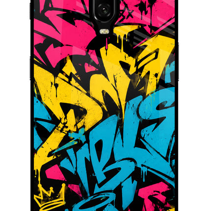 Graffiti Vibe Oneplus 6T Glass Case