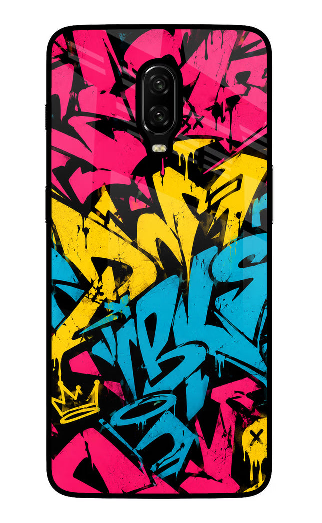 Graffiti Vibe Oneplus 6T Glass Case
